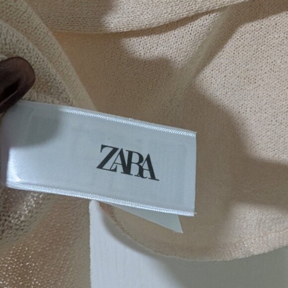 NEW Zara | Asymmetrical Ruffle Knit Top in Ecru - Picture 5 of 8